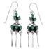 Southwestern Turquoise Silver Hook Dangle Earrings Jewelry RX56402